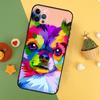 Chihuahua Face Floral Dog Case For iPhone 13 12 Mini 11 14 16 15 Pro Max 7 8 Plus X XR XS Max Back Cover