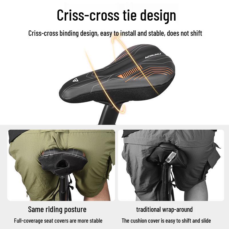 Outdoor Thickened Silicone Bicycle Seat Cushion Cover