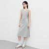Ledin Ärmelloses Strick-Maxikleid mit Seitenschlitz