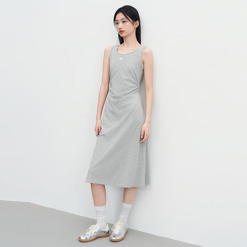 Ledin Ärmelloses Strick-Maxikleid mit Seitenschlitz