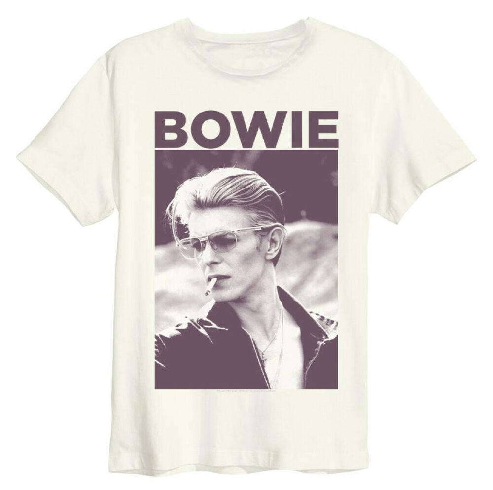 

David Bowie Cigarette Natural T-Shirt Amp