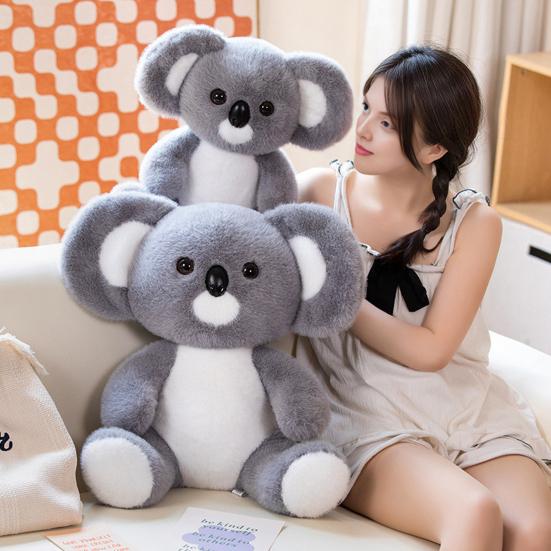 Realistic Koala Plush Doll Huggable Stuffed Animal Sleeping Pose Koala Plushie Emotional Comfort Companion for Children