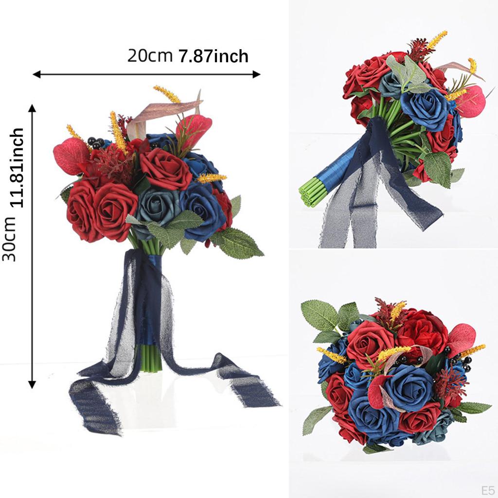 Bukiet Ślubny Sztuczne Kwiaty Sztuczny Kwiat Druhna Rzut na Walentynki