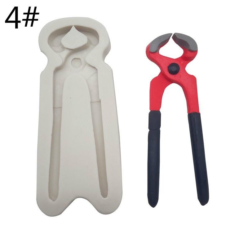 Dekorační nástroje Silikonová forma na fondán Klíč Forma na dort Svěrák Fondán Pečicí nástroje DIY Pečicí forma