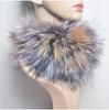 Fular din Blană Naturală de Vulpe Reală Bandă de Păr din Blană Femei Iarnă Fular Inel Lux Încălzitor de Gât Elasticitate Bună 100% Blană Naturală Mufle