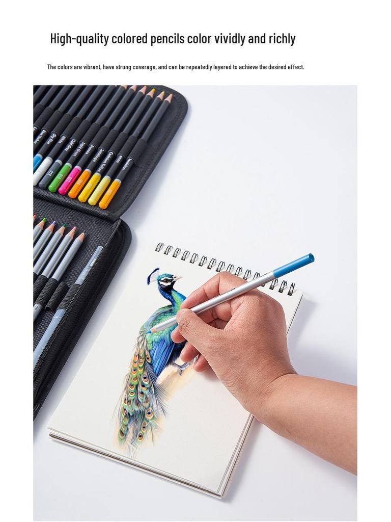 79-Piece Cross-Border Colored Pencil and Sketching Set with Storage Bag