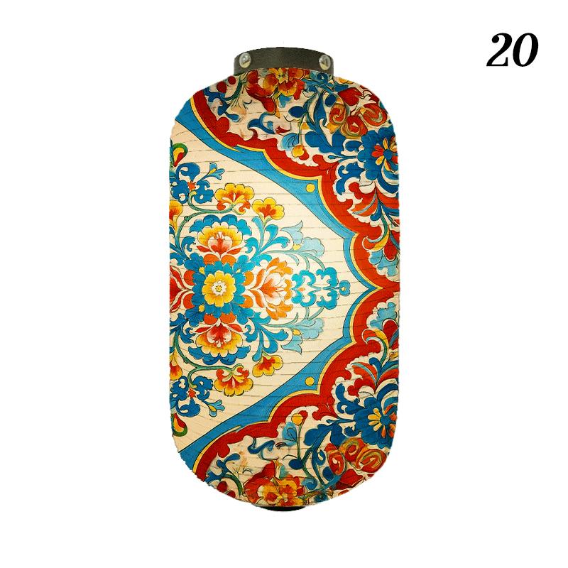 Oriental Style Festival Cloth Lanterns Antique Phoenix Printed Lantern Sushi Cuisine Advertising Sign Party Decoration Ornaments