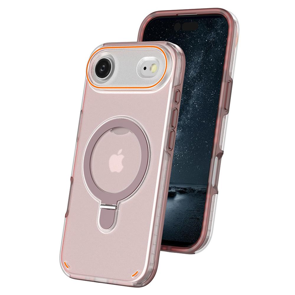 For iPhone Air Magnetic Case with Kickstand TPU+PC Shockproof Phone Cover