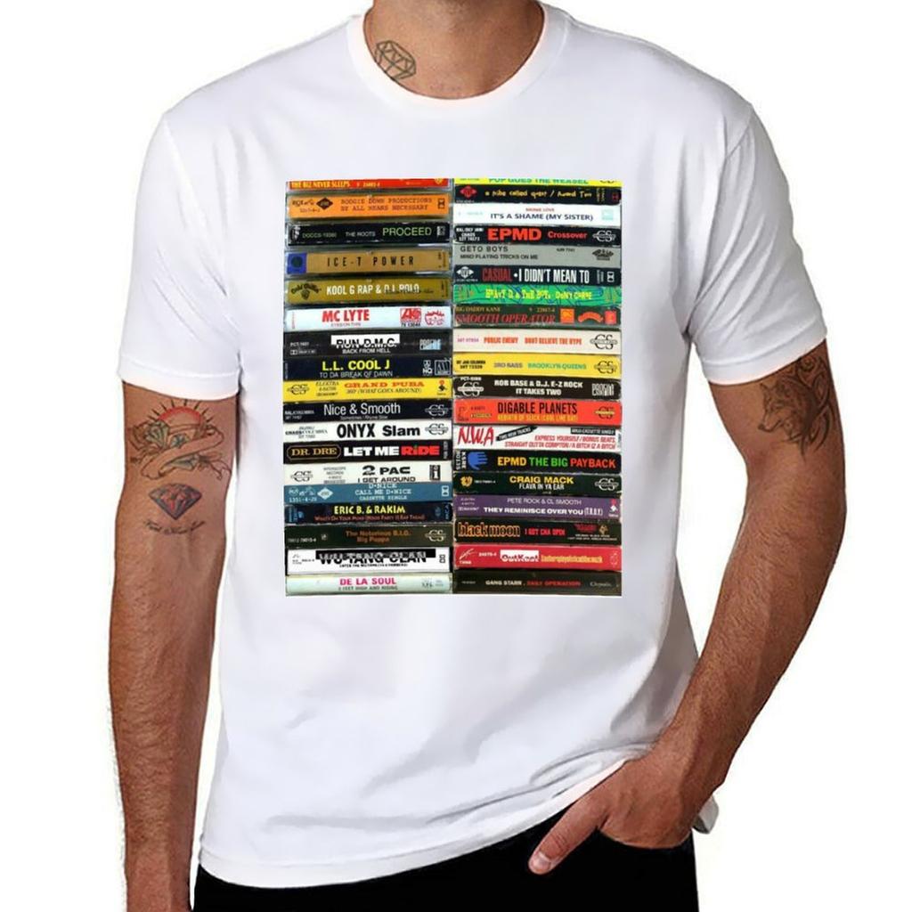 Hip Hop Tapes 90s Hip Hop Tees Tshirt Outdoor Work Short Sleeve Top