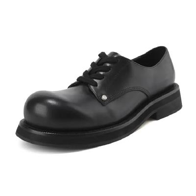 Originální design Nový britský styl Lakovaná kůže Pánské boty Černé Hombre Boty zvyšující výšku Šněrovací Business Casual