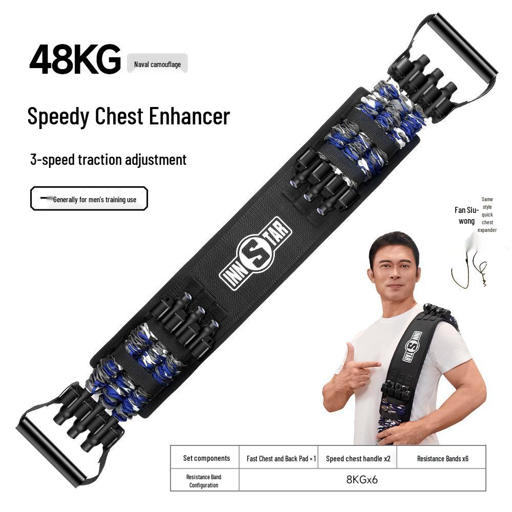 INNSTAR Men s Chest Muscle Training Resistance Band for Home Bench Press Fitness Equipment