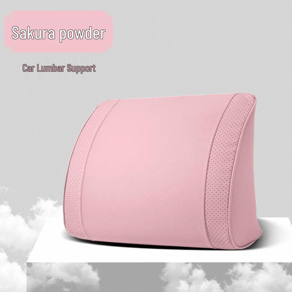 Luxury Leather Velvet Car Neck Pillow & Lumbar Support - Ideal for Drivers