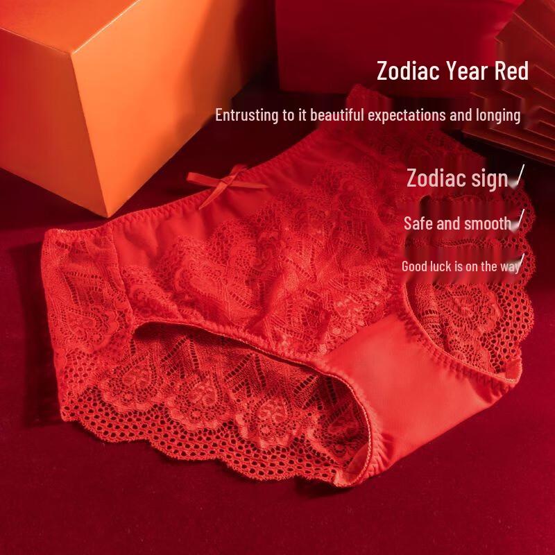 TINGE Женское красное кружевное нижнее белье 2XL