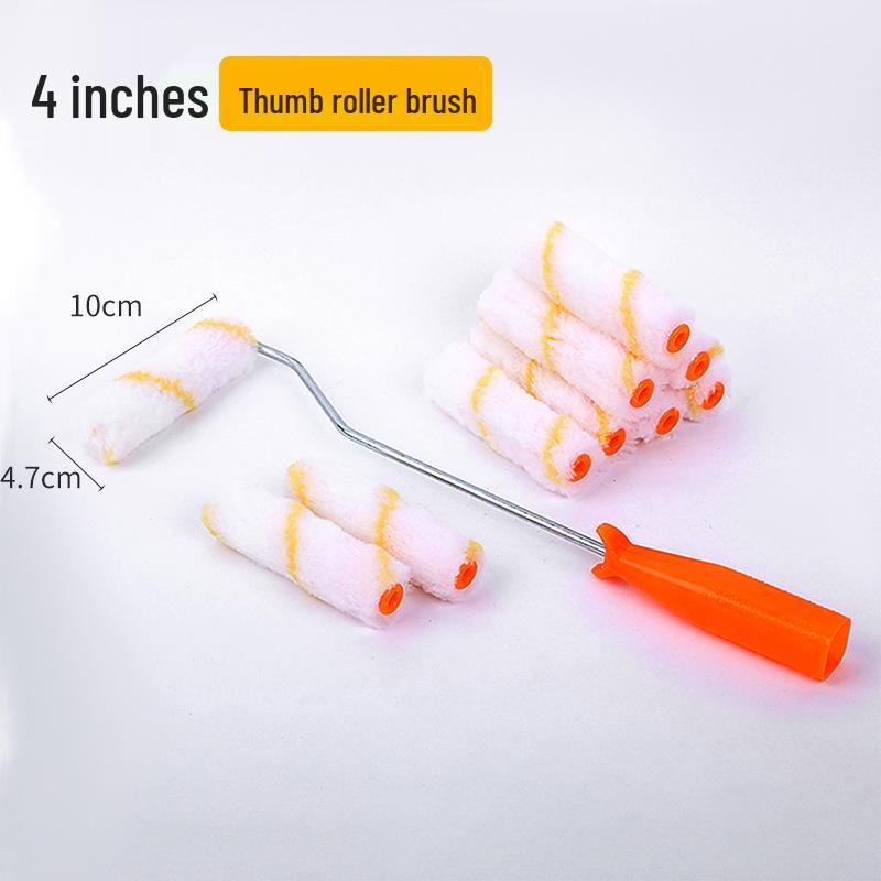 

Mini Yellow Stripe Roller Brush Head - 4 Inch Core, Available in 3, 4, and 6 Inch Sizes