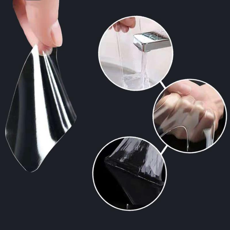 10Pcs Transparent Acrylic Double-Sided Adhesive Sticker Strong Adhesive Patch Waterproof No Trace Double-Sided Mounting Gel Pad