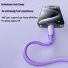 Four-in-One Fast Charging Liquid Silicone Cable, Solid Color, Compatible with Apple 15 Phones
