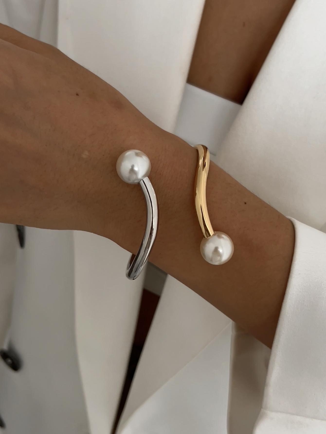 

Ingemark Creative Punk Mix Color Water Drop Open Cuff Bangles for Women Vintage Geometric Arm Bracelets Men Couple Jewelry Gift