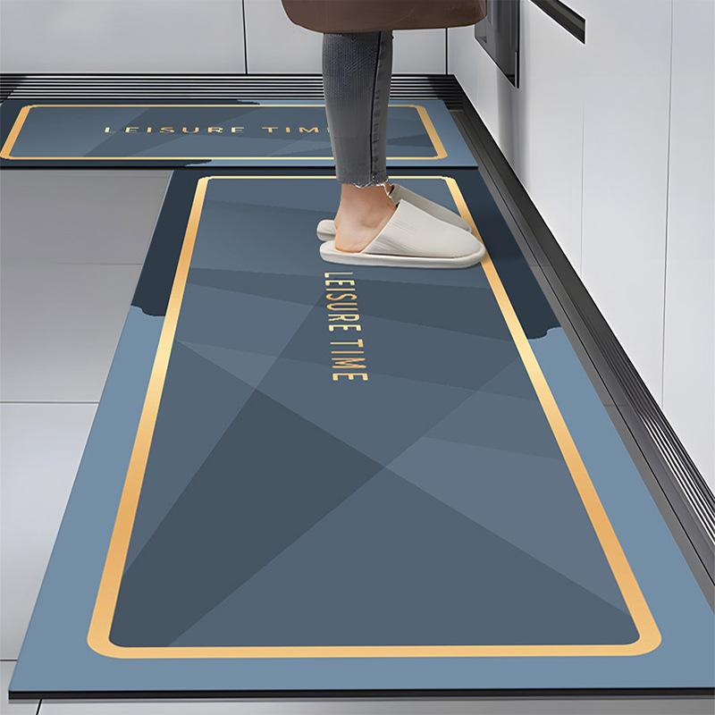 Durable, Water-Absorbing, Anti-Slip Kitchen Floor Mats: Soft, Easy-Care, Dirt-Resistant Diatom Mud Mats