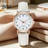 Macaron Color Watch Women Luminous Dainty Analog Quartz Adjustable Leather