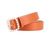 The Square-shaped Pearl Buckle Belt Is Fashionable, Versatile, Sweet and Cute. It Is A Fashionable and Elegant Decoration for Ladies