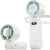 Miniventilator - Draagbare ventilator - Koelfunctie - 3600 mA, LED-display, 1-199 snelheden, nekventilator - Ideaal voor op reis