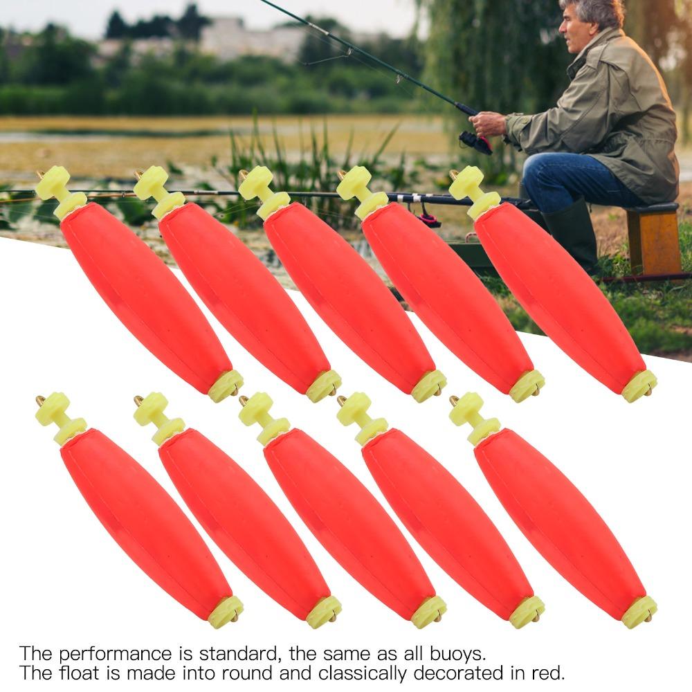 10PCS EVA Foam Fishing Floats Clip-on Fishing Float Bobber Durbable Fishing Bobbers Outdoor Fishing