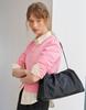 Athe Vanessabruno [Mousse] Black Leather Drawstring Shoulder Bag M Aaba6E540Bk