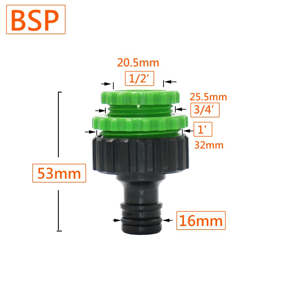 Garden Hose Quick Connector 4/7 8/11 1/2 3/4 1" Stop Water Connector Garden Watering Pipe Coupler Drip Irrigation System Fitting
