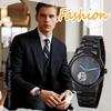 Men's Automatic Mechanical Watch Roman Analog Display Luminous Waterproof Stainless Steel Band Skeleton Watch Casual Business Silver Black -