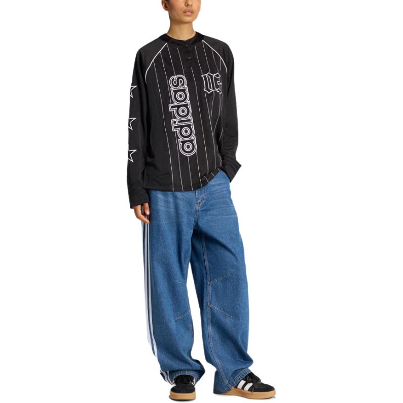 adidas Originals BB LS Jersey Fashion Comfortable Soft Versatile Long Sleeve Raglan T-Shirt Women Tops KC6282