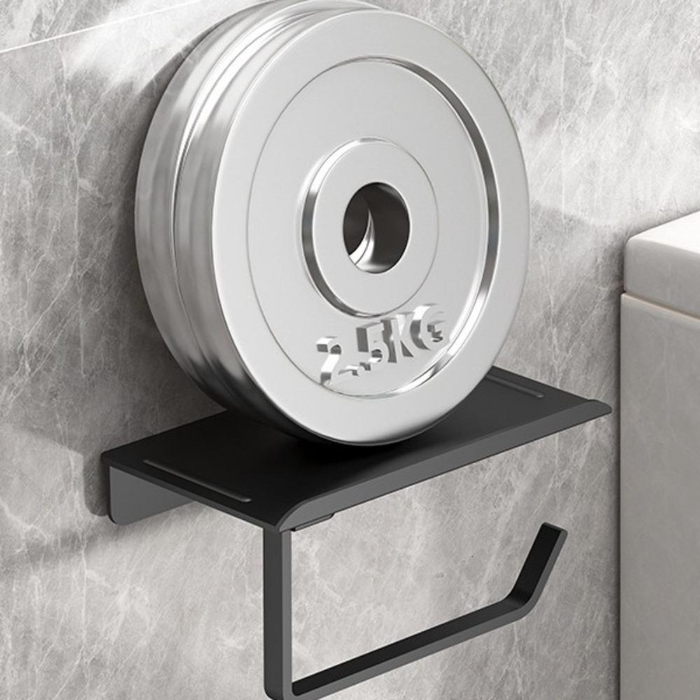 Self Adhesive Toilet Paper Roll Holder Plastic Mobile Phone Rack Toilet Manager Holder Bathroom