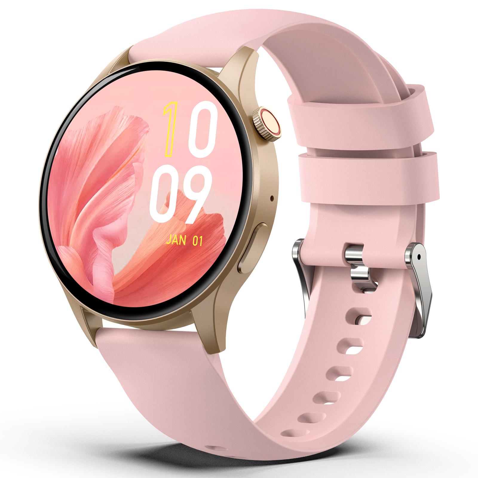 

Y85 Smart Watch AMOLED Display Bluetooth-compatible Calling Temperature Blood Pressure Sleep Monitor Watch Pink