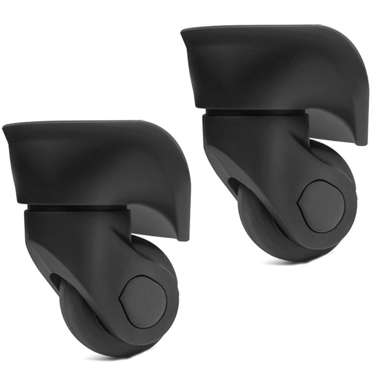 2 st Reservhjul för Resväska Kraftigt Rullhjul för Bagagebox Resväska 360 graders Svängbart Kit SilentWheel