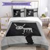 Drake 3pcs Bedding Set Duvet Cover Closure Includes 1 Duvet Cover & 2 Pillowcases for All Seasons Bedroom Home Dorm Decor