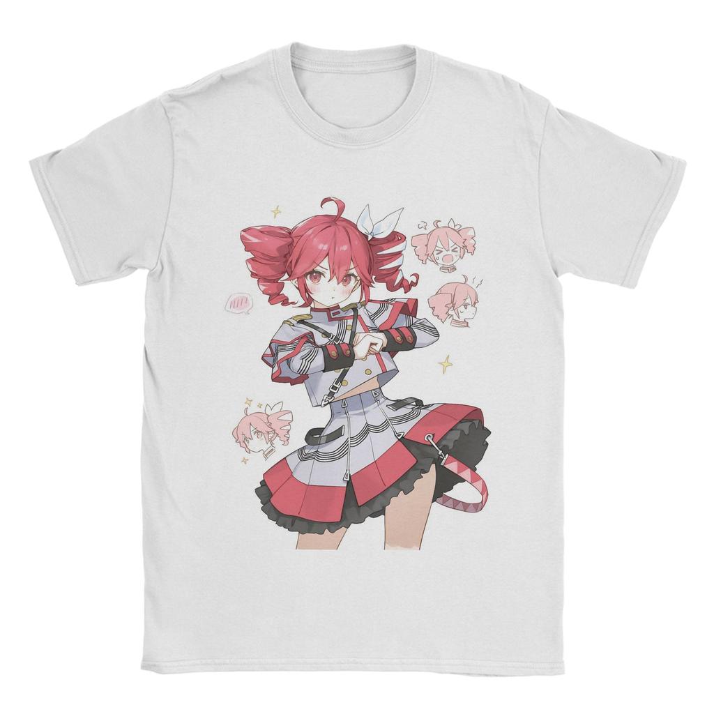 Unisex Unisex Tshirt Kasane Teto Funny Pure Cotton Tees Short Sleeve Anime Kawaii T Shirts Crew Neck Clothes Classic