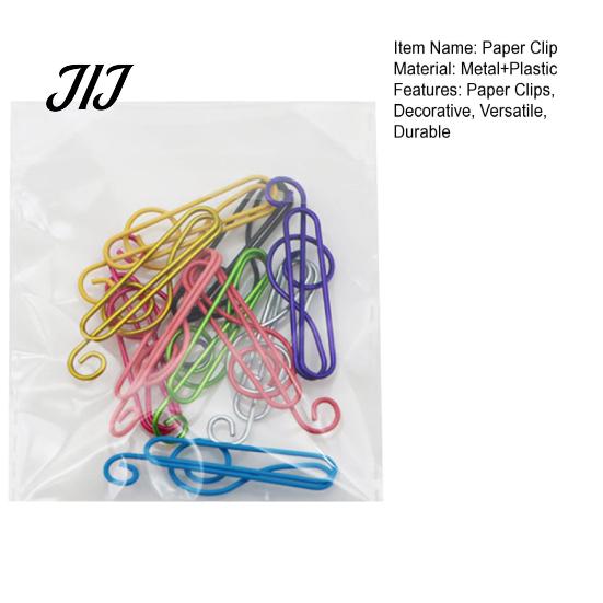 Music Lover Stationery Musical Note Paper Clips, Colorful Metal Treble Clef Decorative Bookmarks Fasteners, Creative for Office Documents School Notes