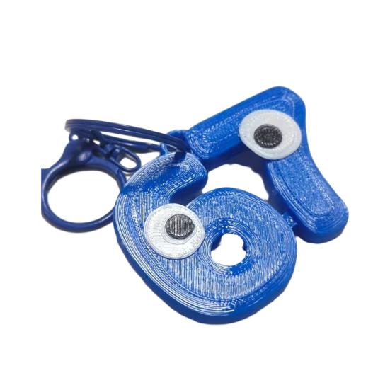 Keychain 67 Meme Joke Keyring with Bold Font Sturdy Metal Ring Convenient Size Keys Backpack Handbag Party Gift Birthday Christmas Humor Accessory