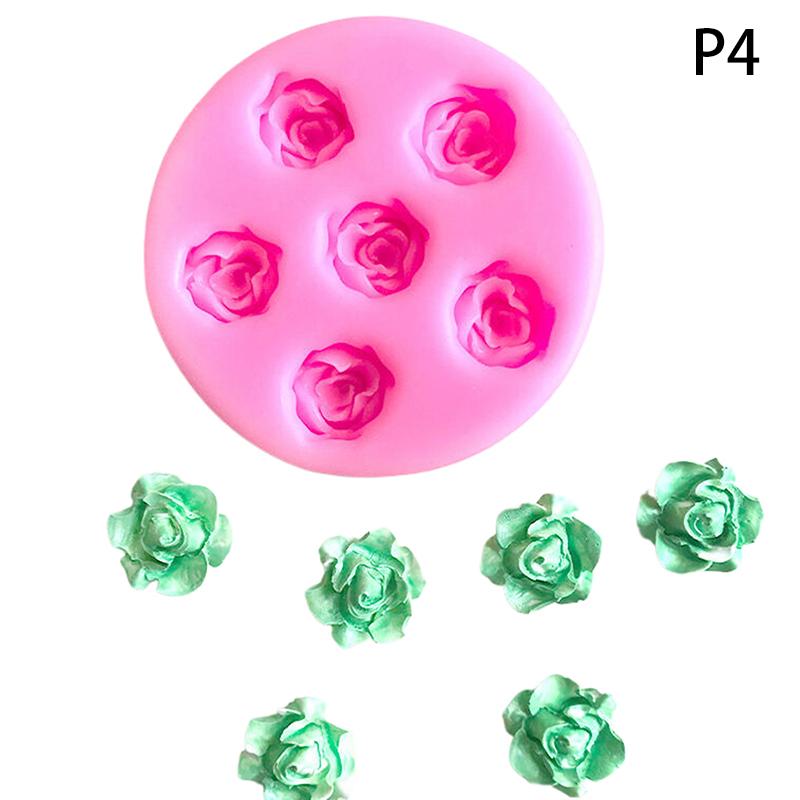 Cherry Blossom Rose Daisy Flower Silicone Mold Diy Sugarcraft Resin Tools Cupcake Baking Mould Fondant Cake Decorating Tools