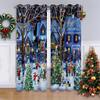 Natale, tende per albero di Natale natalizio, tende con stampa digitale per soggiorno, decorazione della stanza, cucina, soggiorno