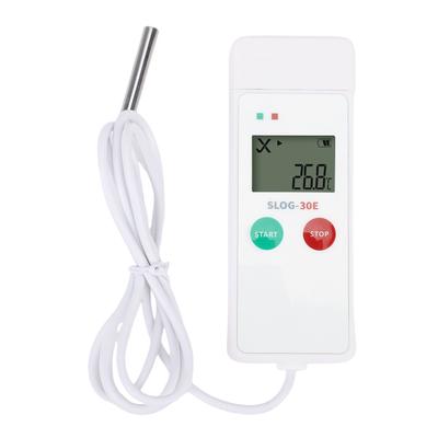 USB záznamník teploty s LCD displejem, kapacita 35000 záznamů, PDF, externí sonda