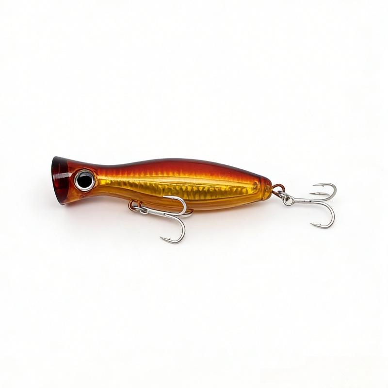 13cm 43g Sea Fishing Wave Crawler Lure with Reinforced Hooks and Polished Laser-Stamped Body, In Exquisite Packaging
