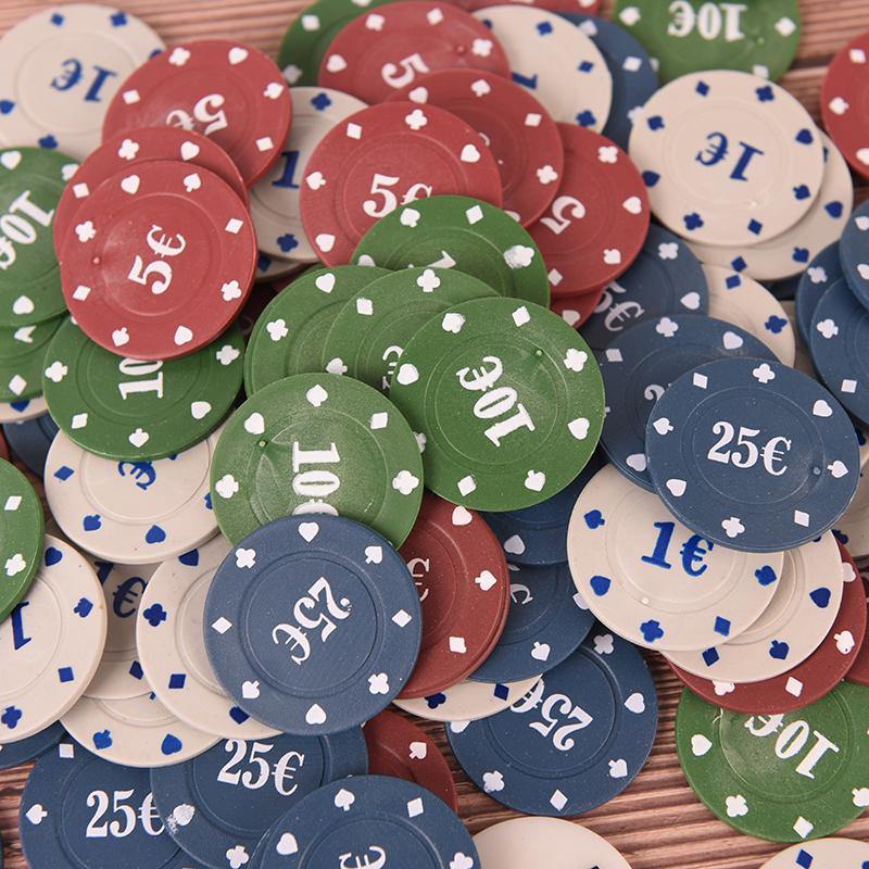 Buy Professional 100Pcs Poker Chip 4 Denomination For Tournament Poker Collection at affordable