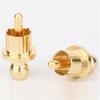 Ntcpefy 10pcs Gold Plated Plug Cap Short Circuit Socket, Phono Connector Shield Jack Socket Cover Cap