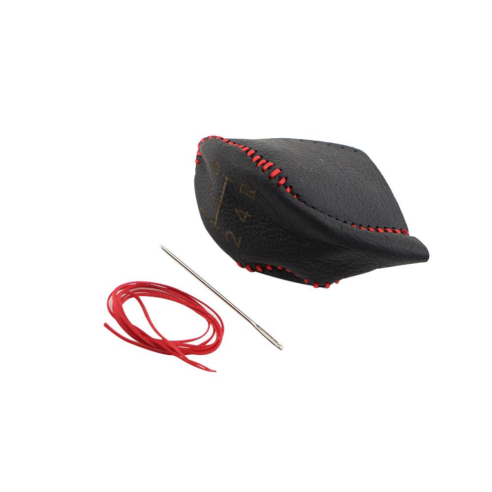 Genuine Leather Car Gear Shift Collars Gear Head Shift Knob Cover for Fiesta Focus 3 4 MK3 MK4 MT for Ford New Fiesta