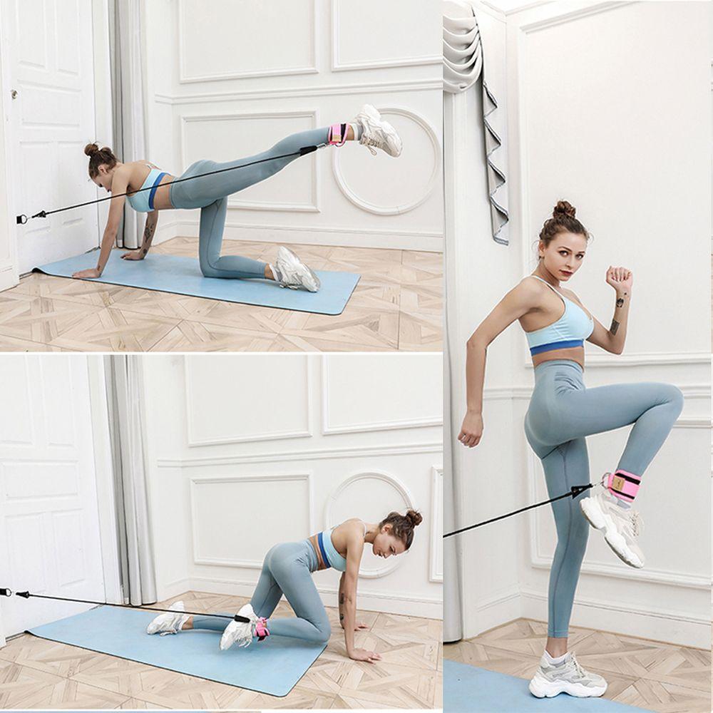 Ankle Buckle Double D-Ring Ankle Cuffs Leg Strength Trainer Cable Ankle Straps Gym Workouts