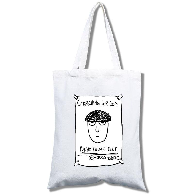 Anime Mob Psycho 100 Canvas Bag Tote Bag Men'S And Women'S Shoulder Bag