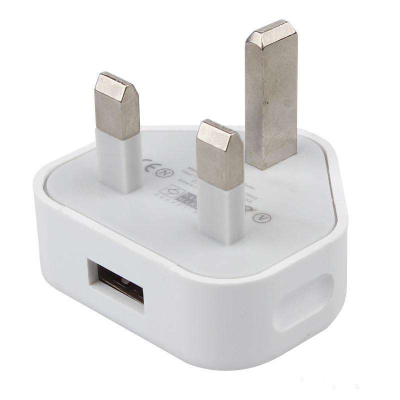 

Compact And Portable Uk 3 Pin Usb Charger For Apple Iphone And Tablets White1USB