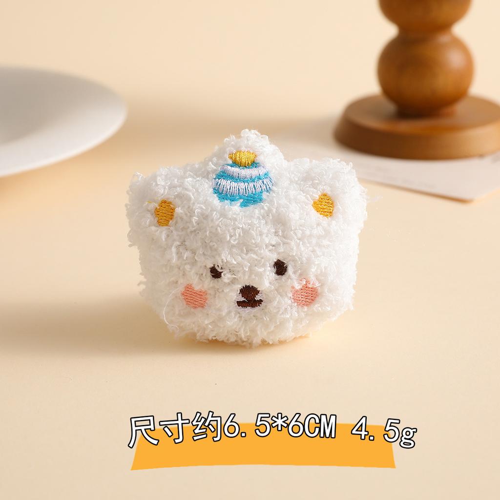 Bear Plush Brooch Cute Sweater Scarf Pendant Decorative Accessories Pin Clothes Accessories Doll Baby Pendant
