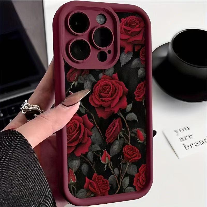 

Red Rose iPhone Case for iPhone 12/13/14 Pro, 15, 16, 17, 17 ProMax iPhone 7 Plus