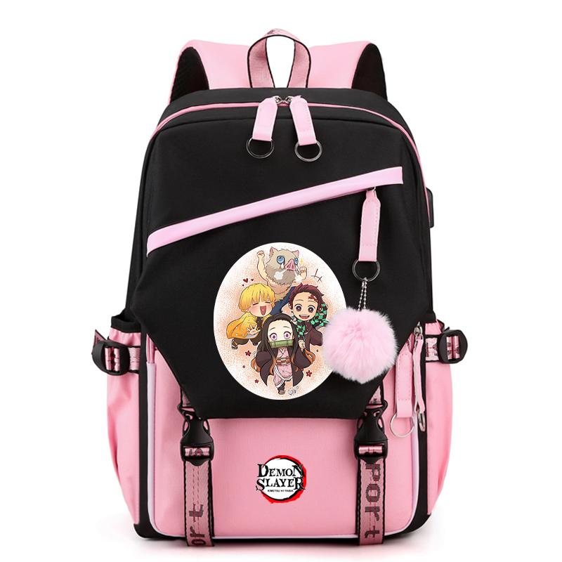 Anime Demon Slayer Backpack Teen Girl Boy Back To School Backpack Children School Bag Women Rucksack Travel Cartoon Bag Mochilas